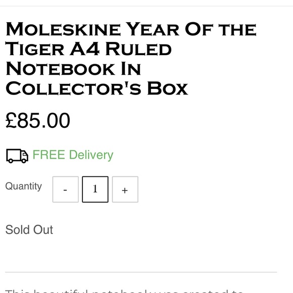 Moleskine Silk Year of Tiger Notebook, 8 lucky envelopes, Collectors Box. NWT - Picture 8 of 10